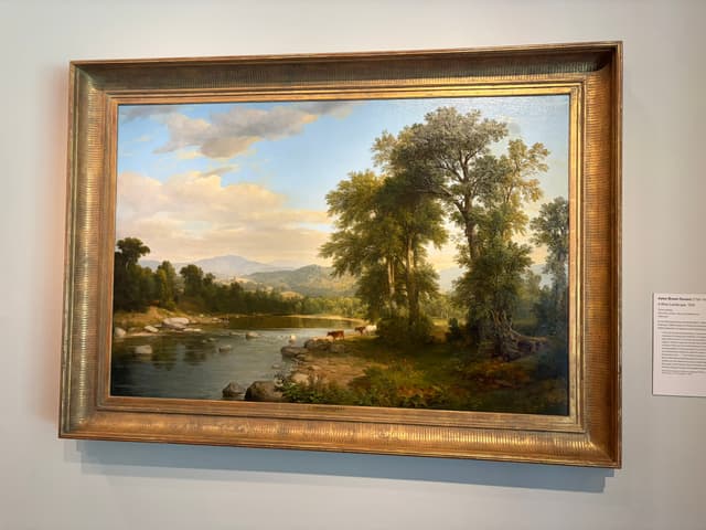 Asher Brown Durand, A River Landscape, 1858. I stopped to take it in.